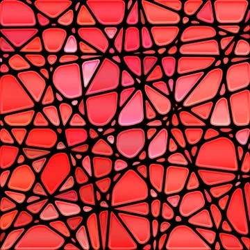 Abstract vector stained-glass mosaic background Stock Illustration