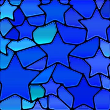 Abstract vector stained-glass mosaic background Stock Illustration