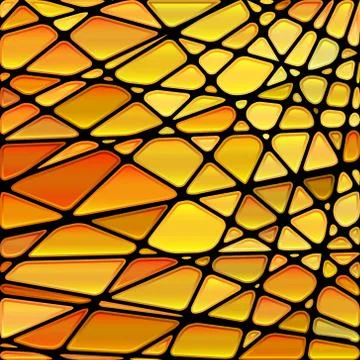 Abstract vector stained-glass mosaic background Stock Illustration