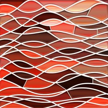 Abstract vector stained-glass mosaic background Stock Illustration