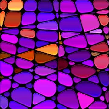 Abstract vector stained-glass mosaic background Stock Illustration