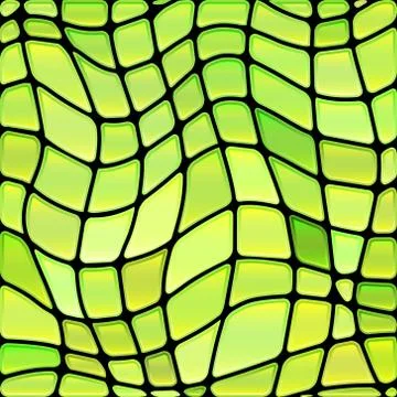 Abstract vector stained-glass mosaic background Stock Illustration