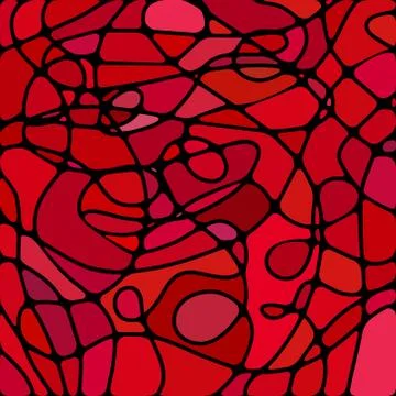 Abstract vector stained-glass mosaic background Stock Illustration
