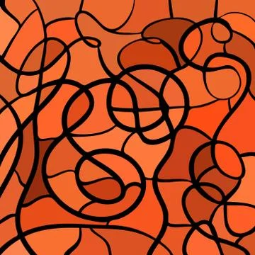 Abstract vector stained-glass mosaic background Stock Illustration