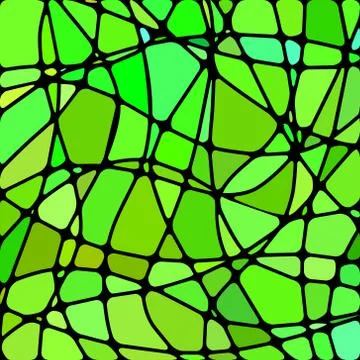 Abstract vector stained-glass mosaic background Stock Illustration