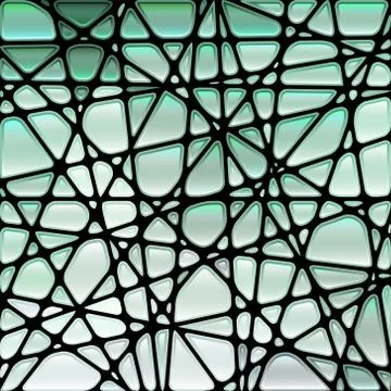 Abstract vector stained-glass mosaic background Stock Illustration