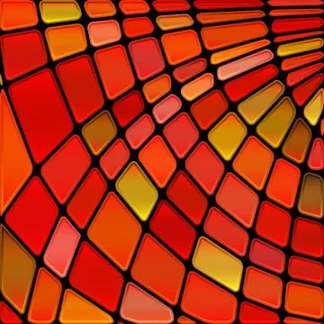 Abstract vector stained-glass mosaic background Stock Illustration
