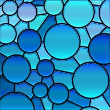 Abstract vector stained-glass mosaic background Stock-Illustration