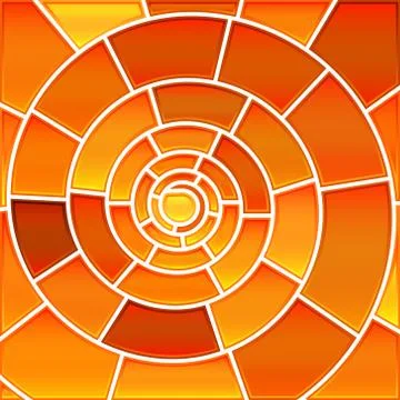 Abstract vector stained-glass mosaic background Stock Illustration