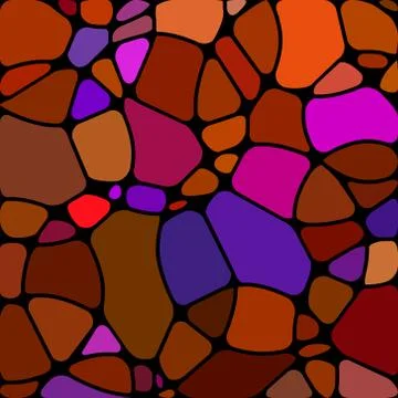 Abstract vector stained-glass mosaic background Stock Illustration