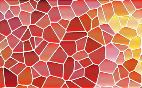 Abstract vector stained-glass mosaic background Ilustração Stock