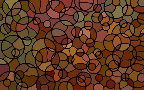 Abstract vector stained-glass mosaic background Stock Illustration