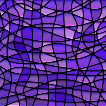 Abstract vector stained-glass mosaic background Stock Illustration