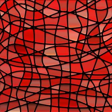 Abstract vector stained-glass mosaic background Stock Illustration