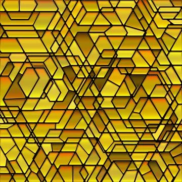 Abstract vector stained-glass mosaic background Stock Illustration