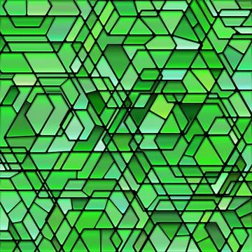 Abstract vector stained-glass mosaic background Stock Illustration