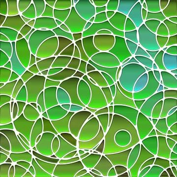 Abstract vector stained-glass mosaic background Stock Illustration