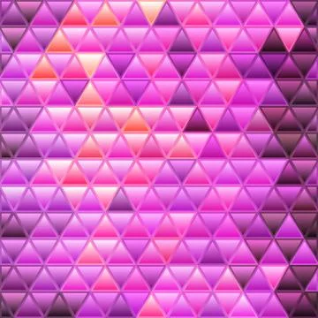 Abstract vector stained-glass triangle mosaic background Stock Illustration
