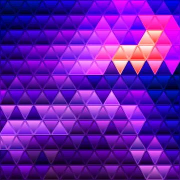 Abstract vector stained-glass triangle mosaic background Stock Illustration