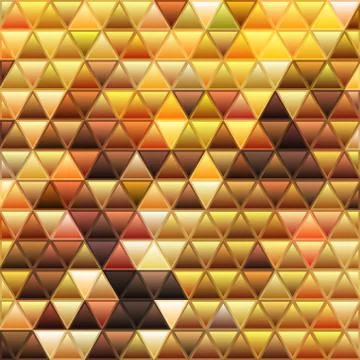 Abstract vector stained-glass triangle mosaic background Stock Illustration