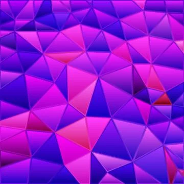 Abstract vector stained-glass triangle mosaic background Stock Illustration