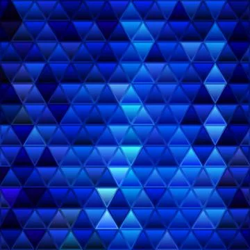 Abstract vector stained-glass triangle mosaic background Stock Illustration
