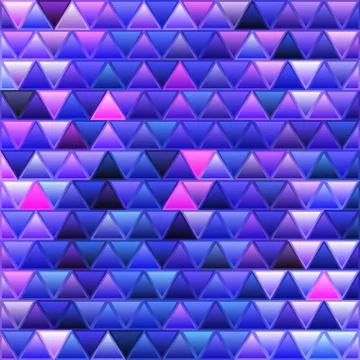 Abstract vector stained-glass triangle mosaic background Stock-Illustration