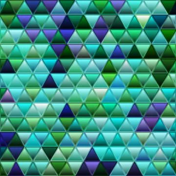 Abstract vector stained-glass triangle mosaic background Stock Illustration