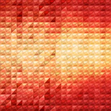Abstract vector stained-glass triangle mosaic background Stock-Illustration