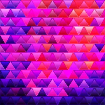 Abstract vector stained-glass triangle mosaic background Stock-Illustration