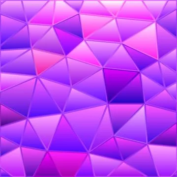 Abstract vector stained-glass triangle mosaic background Stock Illustration