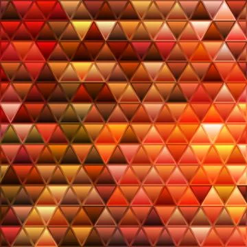 Abstract vector stained-glass triangle mosaic background Stock-Illustration