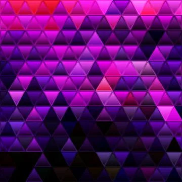 Abstract vector stained-glass triangle mosaic background Stock Illustration