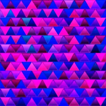 Abstract vector stained-glass triangle mosaic background Stock Illustration