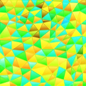 Abstract vector stained-glass triangle mosaic background Stock Illustration