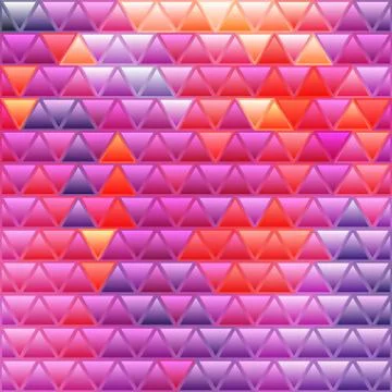 Abstract vector stained-glass triangle mosaic background Stock-Illustration