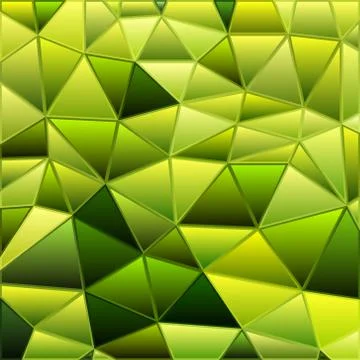Abstract vector stained-glass triangle mosaic background Stock Illustration