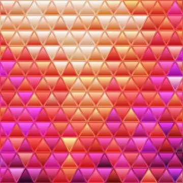 Abstract vector stained-glass triangle mosaic background Stock Illustration