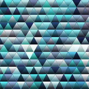 Abstract vector stained-glass triangle mosaic background Stock Illustration