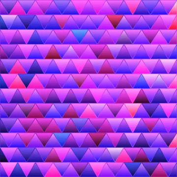Abstract vector stained-glass triangle mosaic background Illustrazione stock