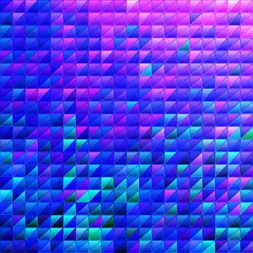 Abstract vector stained-glass triangle mosaic background - blue and violet Stock Illustration