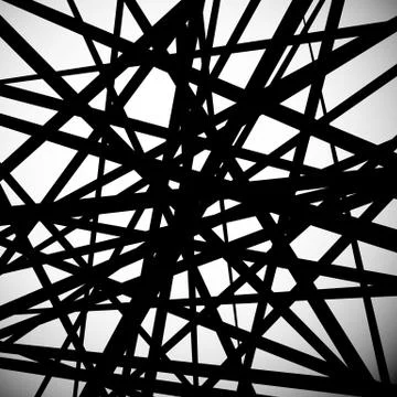 Abstract vector. Straight, pointed lines placed randomly. イラスト素材