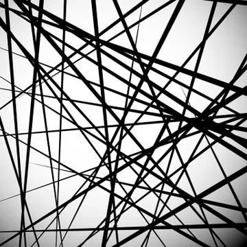 Abstract vector. Straight, pointed lines placed randomly. イラスト素材