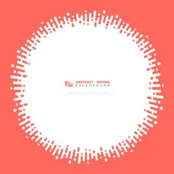 Abstract vector stripe wavy circle design pink color. illustration vector イラスト素材