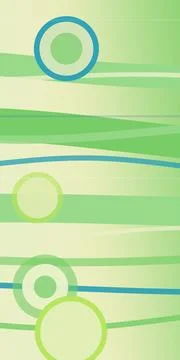 Abstract vector-style background with layered green stripes and large magni.. Stock Illustration