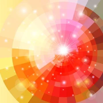 Abstract vector sunrise circle Stock Illustration