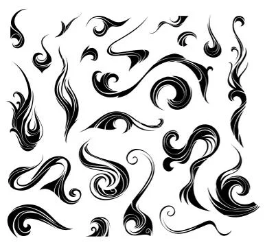 Abstract vector swirls. Stock Illustration