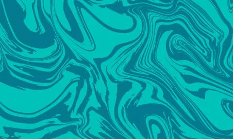 Abstract vector of teal background with swirling marble pattern Stock Illustration