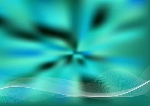 Abstract vector teal background whit design elements, turquoise gradient te.. Stock Illustration