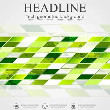 Abstract vector tech geometric background Stock Illustration